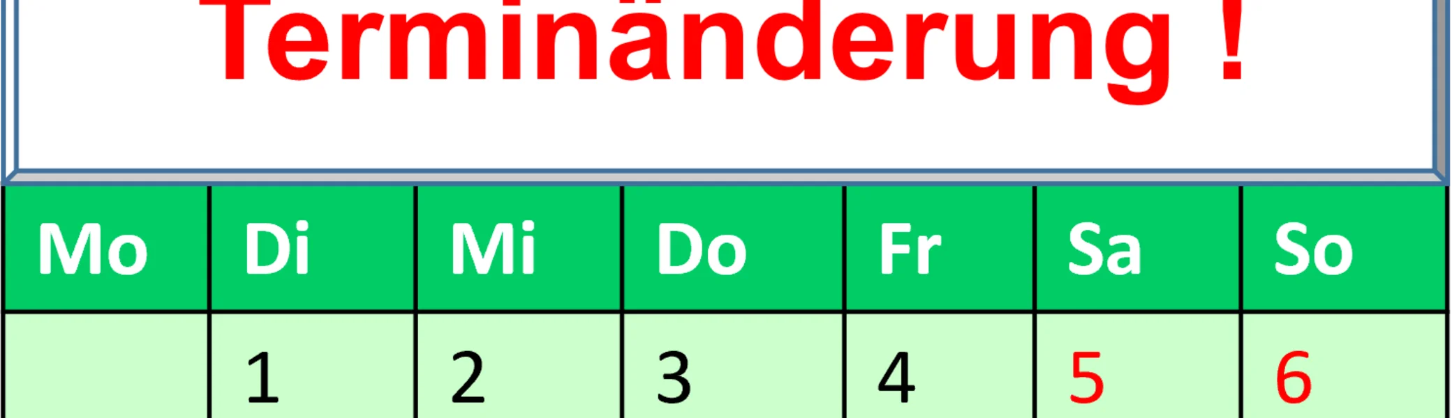 Terminänderung | © DAV Haar