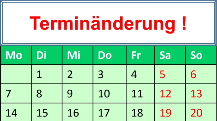 Terminänderung | © DAV Haar
