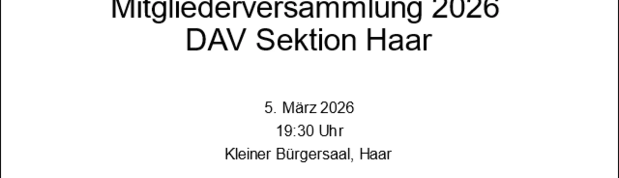 © Stefan Bürger, DAV Haar