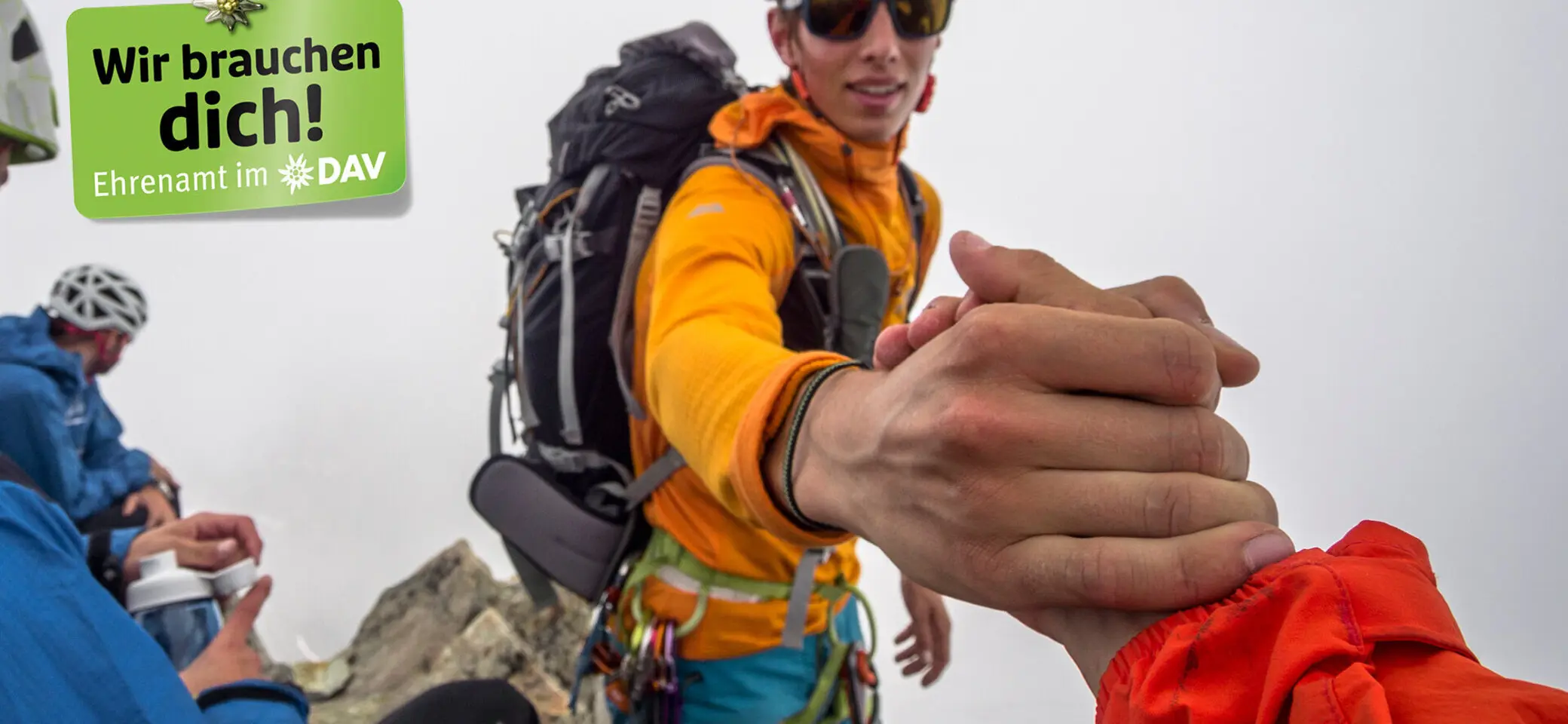 Kampagnenmotiv: Ehrenamtliche Unterstützung beim DAV - Imagefoto | © DAV  Silvan Metz